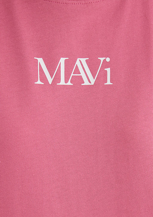 Mavi Logo Bask?l? Pembe Tisort  фото 6