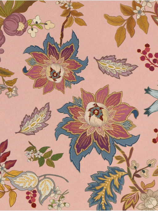 Цена за 10 шт. Бумага упаковочная глянцевая двухсторонняя Цветы, 70 ? 100 см