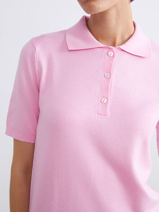 Polo Yaka Kad?n Triko Kazak