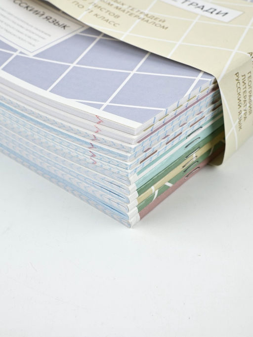 Тетради предметные, 36 л., набор из 12 шт., блок №1 Пастель - Artfox study фото 2