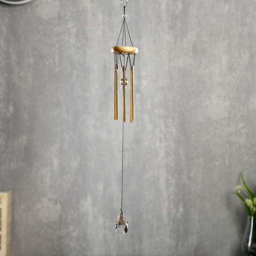 Музыка ветра трубочки «Кристаллы», 6 трубок, металл, пластик, 30×6×6 см, МИКС