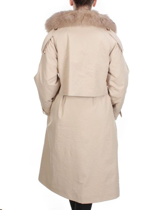 21003 BEIGE Пальто зимнее женское MAILILUO (150 гр. холлофайбера) - Fashion фото 5