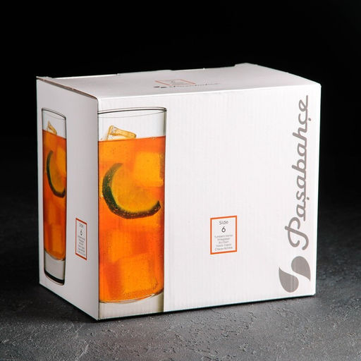 Набор стаканов Paşabahçe Side, 290 мл, 6 шт., стекло, прозрачный