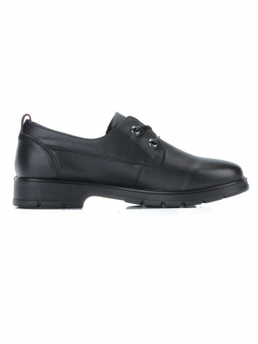 03-5077 BLACK Полуботинки женские (натуральная кожа)