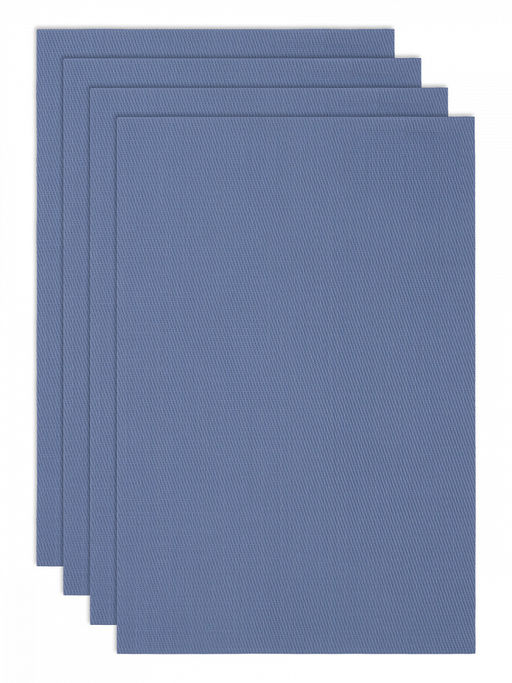 Набор салфеток сервировочных 45x30, 4 штуки синий полиэстер, ПВХ - Denastia фото 3