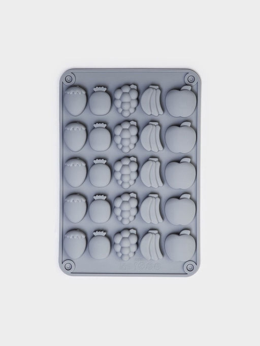 Форма для мармелада Доляна Фрукты, силикон, 21,3?14,4?1,5 см, 25 ячеек (3?2 см), цвет серый  фото 2