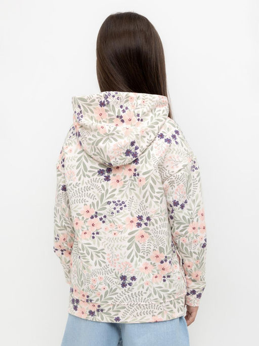 КР 302033/светлый жемчуг,летний сад джемпер (худи) для дев