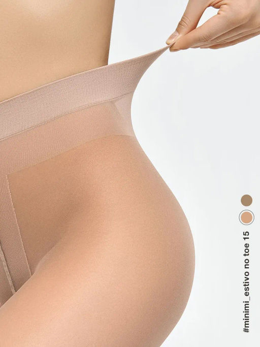 Колготки Minimi ESTIVO 15 NO TOE ( колготки с открытым мыском) - caramello  фото 8