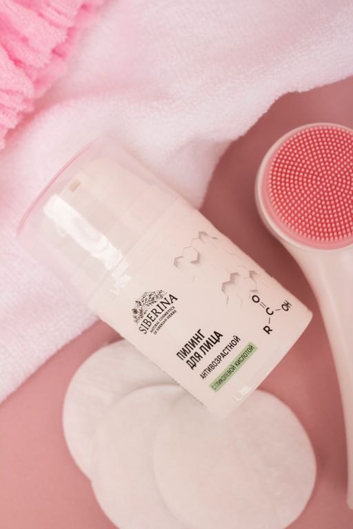 Пилинг для лица с гликолевой кислотой антивозрастной - Siberina фото 5