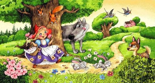 Красная шапочка и серый волк - гобеленовое панно - Гобеленглавснаб фото 3