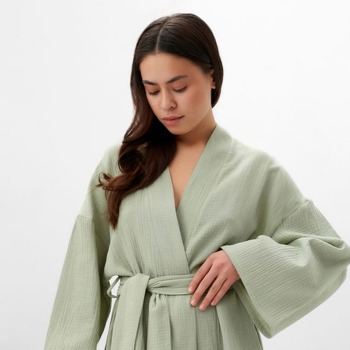 Халат домашний женский KAFTAN Basic размер 52-54, зеленый