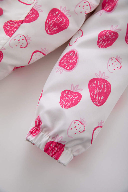 Водоотталкивающее пальто с капюшоном и рисунком для маленьких девочек - Defacto фото 3