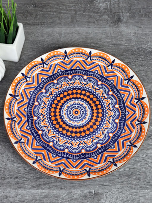 Блюдо круглое 27 см керамика / KR5 /уп 36/ - Галеонтрейд фото 4