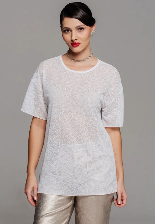 Футболка полупрозрачная паутинка оверсайз - Sahar art lab фото 5