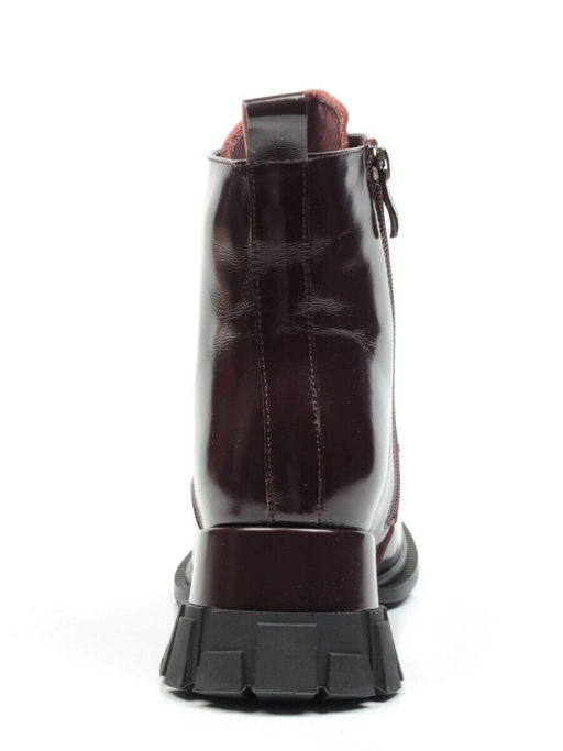 01-CYY11-2 DARK RED Ботинки демисезонные женские (натуральная кожа, байка)