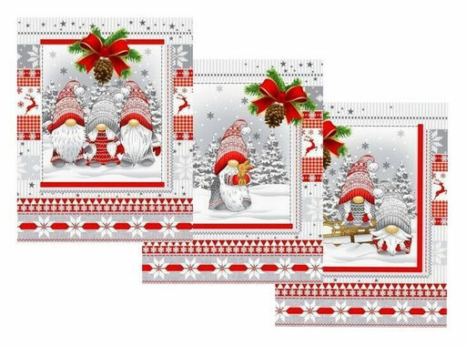 К-т полотенец Волшебные гномики 50*60 см. - 3 шт. вафля хлопок 100% - Лен поволжья фото 2