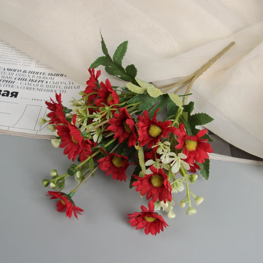 Цена за 2 шт. Букет искусственный Хризантема селебрейт, 30 см, МИКС