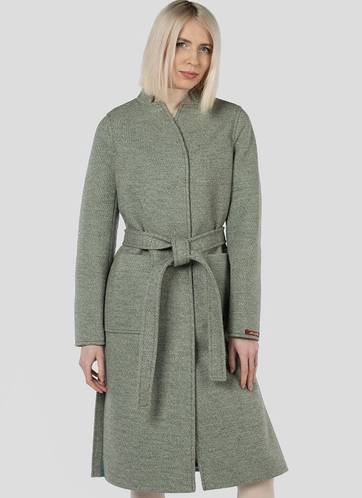 Пальто женское демисезонное (пояс) - El podio фото 9