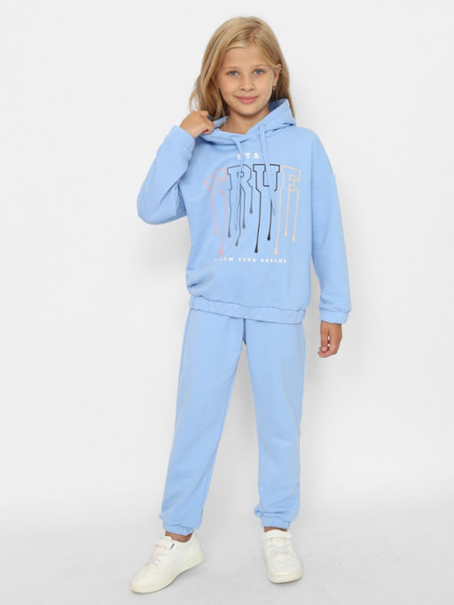 CRB wear/CWJG 70449-43-390 Брюки для девочки,голубой/Ex.Cherubino  фото 3