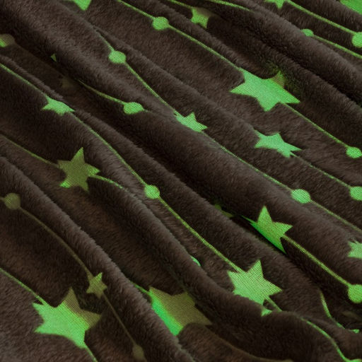 Плед светящийся в темноте Этель Звездное небо 180*200 см,100% п/э, корал-флис 220 гр/м2  фото 4