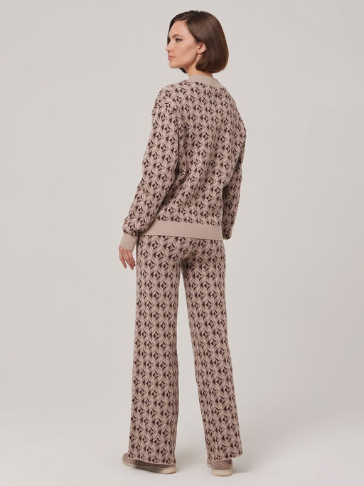 Брюки женские 1231156001 beige/brown - Eleganzza фото 3