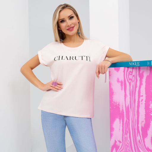 Футболка Модапозитив (пудра) - Charutti фото 6