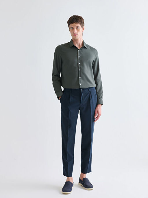 Slim Fit Uzun Kollu Arm?rl? Erkek G?mlek