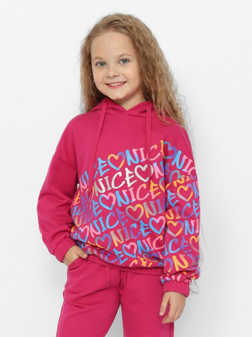 CRB wear/CWKG 63734-25-389 Толстовка для девочки,ягодный/Ex.Cherubino