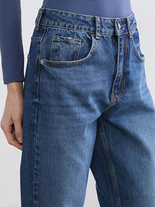 Boyfriend Fit Kad?n Jean Pantolon
