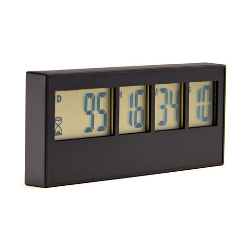 Часы электронные, обратный отсчёт, таймер, 4.7×11 см, толщина 1.2 см, от батареек CR2032