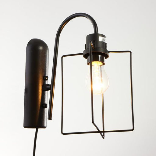 Бра «Фламент», 1×40 Вт E27, черный, 25×16×33 см