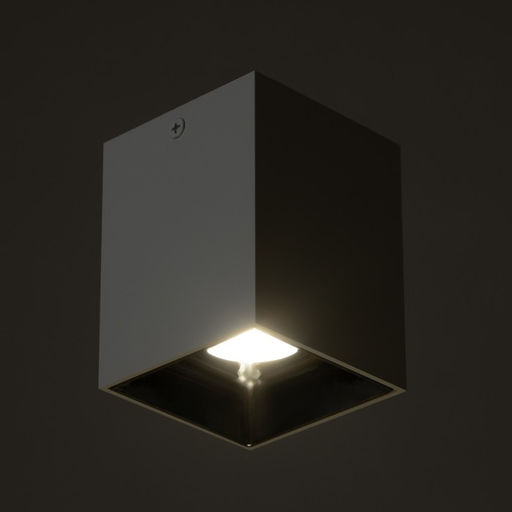 Светильник «Кубик» LED 4000К 10 Вт DIM220 белый серебро 7.5×7.5×9.5 см