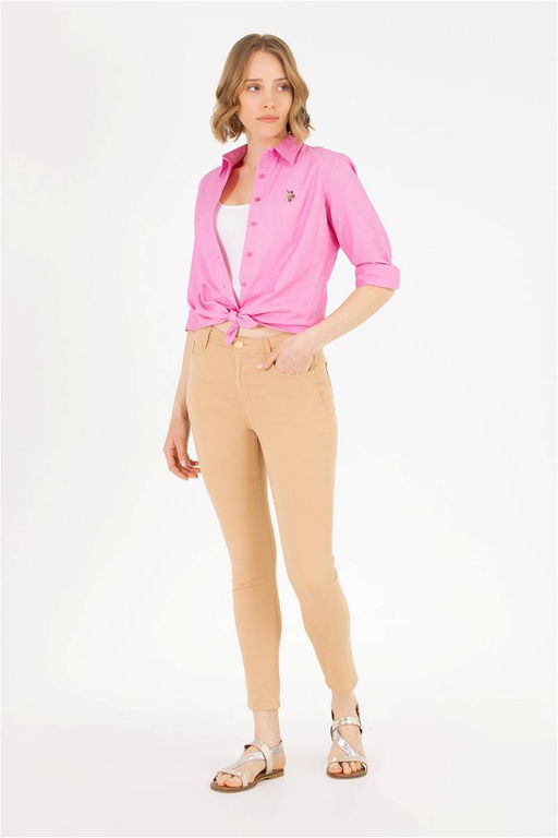 Рубашка женская розовая Uzunkol Basic - U.s. polo assn фото 11