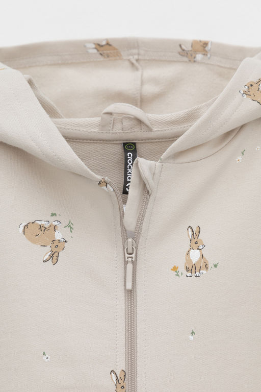 К 5764-1/бежевый,кролики и цветы халат дет - Crockid фото 9