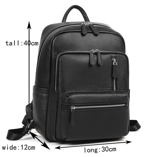 Рюкзак мужской, кожа, MIRONPAN 19153 Черный фото 2