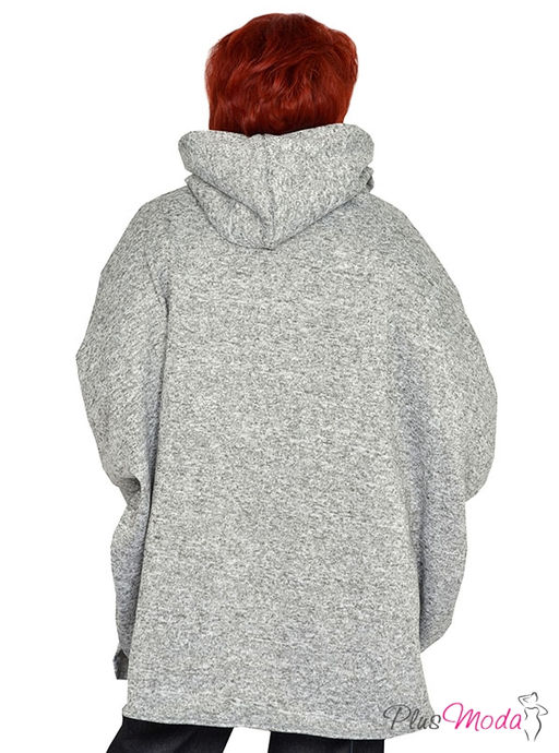Жакет-пончо Модель №1598 размеры 44-84 - Plusmoda фото 5