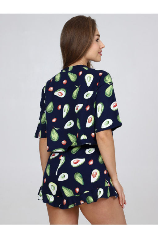 Пижама женская П-124.06 Авокадо синий - Хороший трикотаж фото 8