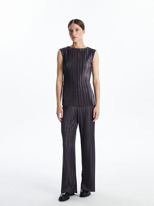 Bisiklet Yaka Dokulu Kad?n Bluz