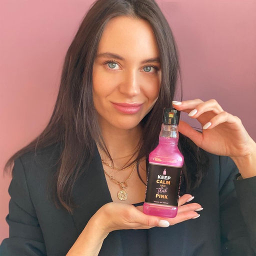 Гель для душа виски Keep calm and think pink, 250 мл, аромат розового вина, Чистое счастье  фото 3