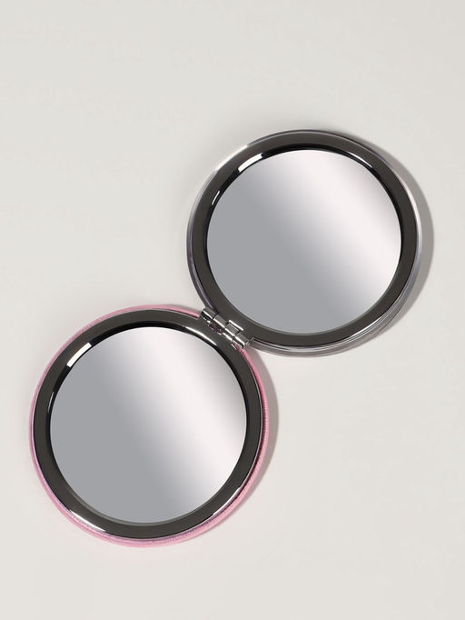Цена за 2 шт. Зеркало складное Цветы, d=7.2 см, с увеличением х2, чёрное, фиолетовое - Qf фото 4