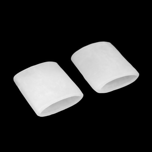 Цена за 3 шт. Напальчники для больших пальцев ног, силиконовый, 3.5×3.5×1.5 см, пара, белые