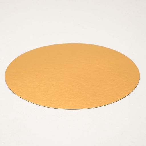 Цена за 10 шт. Подложка для торта, 30 см, золото - серебро, 0.8 мм