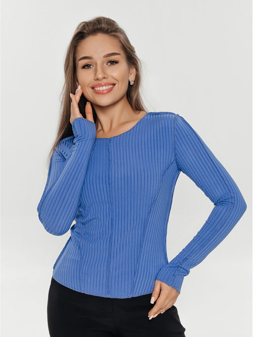 Лонгслив женский Эмма (лазурь)