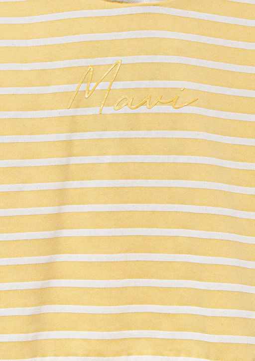 Mavi Logo Bask?l? Cizgili Sar? Sweatshirt  фото 5
