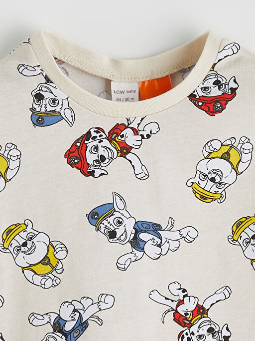 Paw Patrol Bask?l? Erkek Bebek Penye Ti??rt ve ?ort