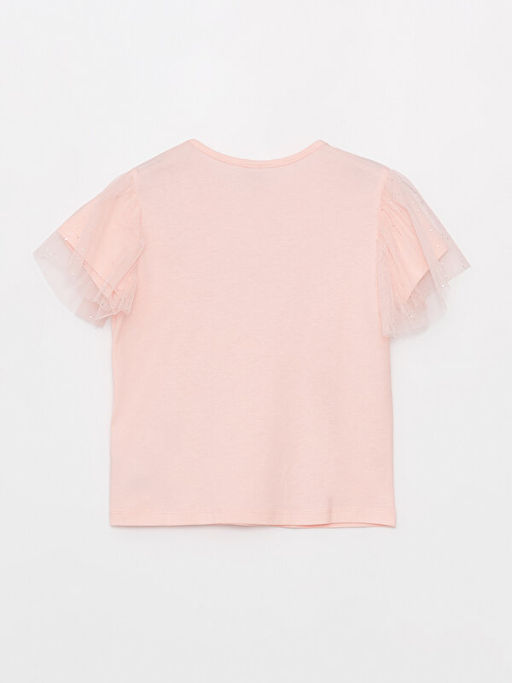 Bisiklet Yaka K?sa Kollu K?z ?ocuk Ti??rt - Waikiki фото 2