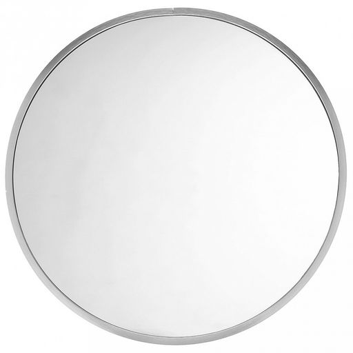 Зеркало настенное, интерьерное д100см, алюминиевая рама ширина 2,7см, цвет - серебро (Китай)