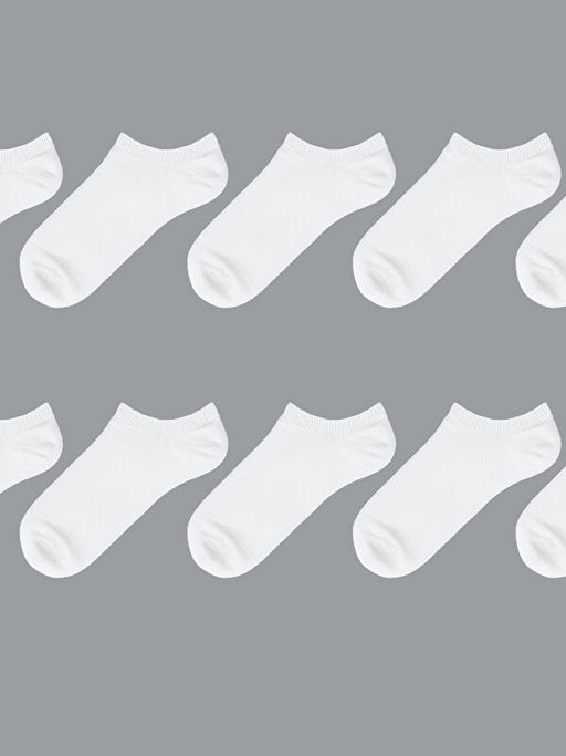 Kad?n D?z Sneaker ?orap 10lu