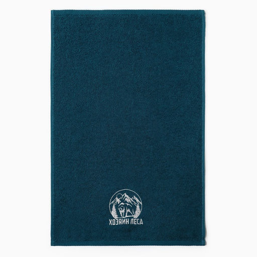 Полотенце махровое Хозяин леса, 35?60 см, хлопок 100%, зелёное