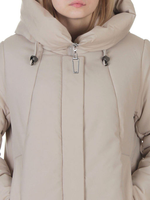 M-9098 BEIGE Пальто зимнее женское (верблюжья шерсть, 120 гр. холлофайбер)